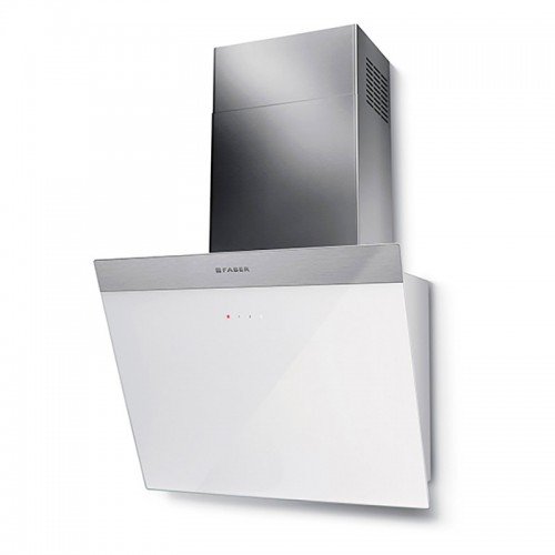 Campana Faber decorativa inclinada 55 cm Daisy blanca