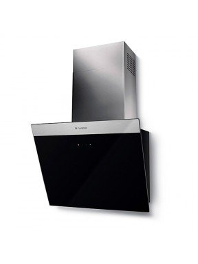 Campana Faber decorativa inclinada 55 cm Daisy negra