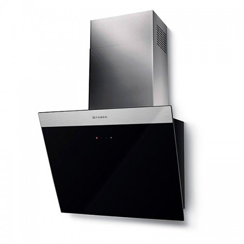 Campana Faber decorativa inclinada 55 cm Daisy negra