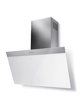 Campana Faber decorativa inclinada 80 cm Daisy blanca