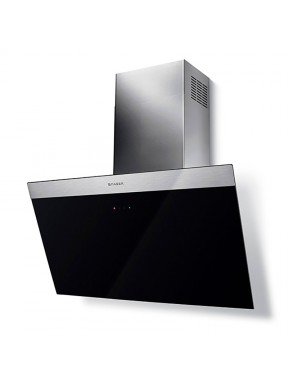 Campana Faber decorativa inclinada 80 cm Daisy negra